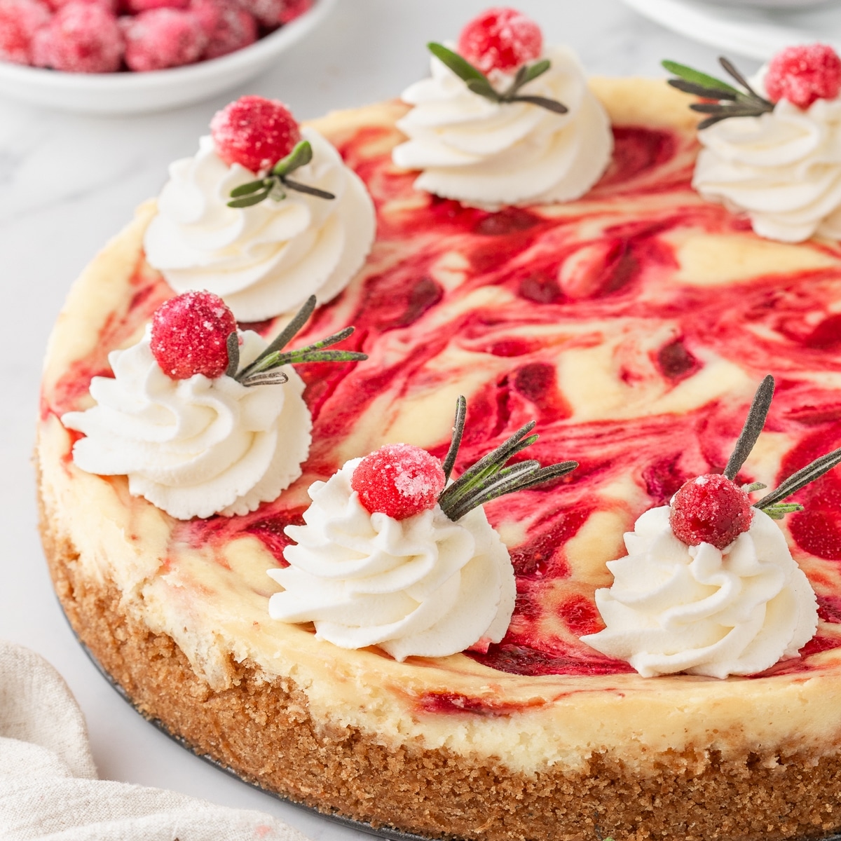 cranberry cheesecake