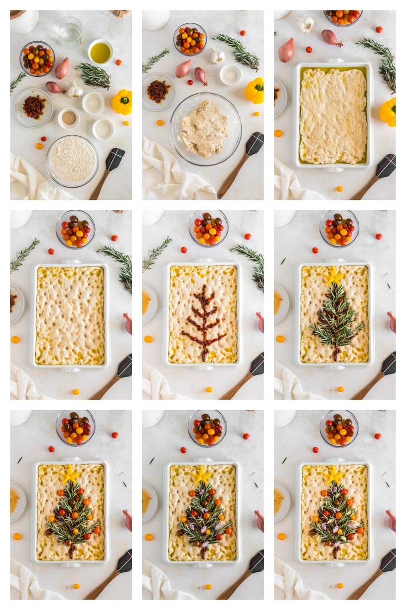 how to make christmas tree bread