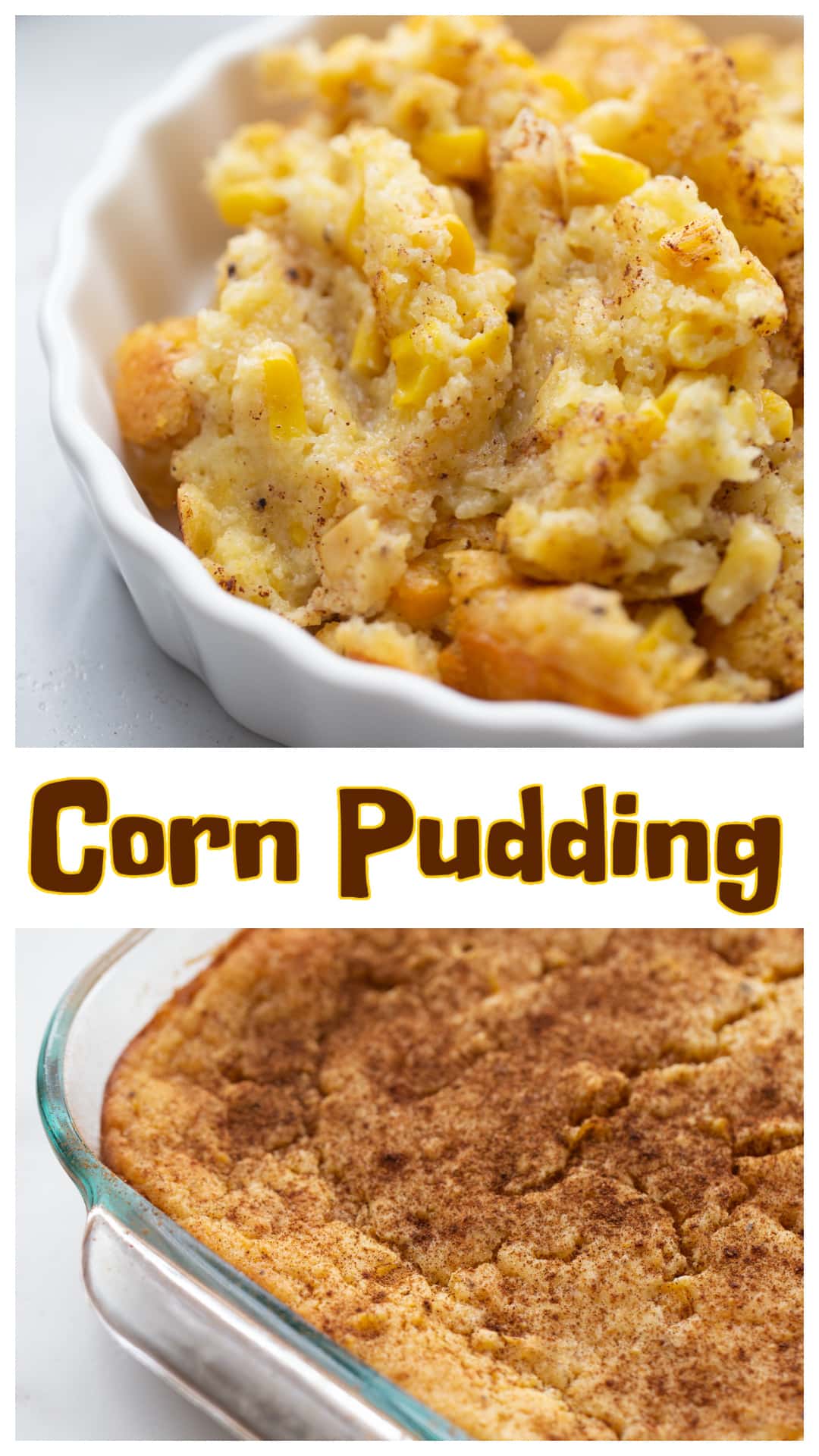 This creamy corn pudding is slightly sweet, soft, and spoonable with a hint of cinnamon on top. Made with simple pantry staples, it’s a great side dish for Easter, holiday meals, or weeknight dinners. Add-ins like cheese, herbs, or jalapeños can take it in a more savory direction. via @cmpollak1