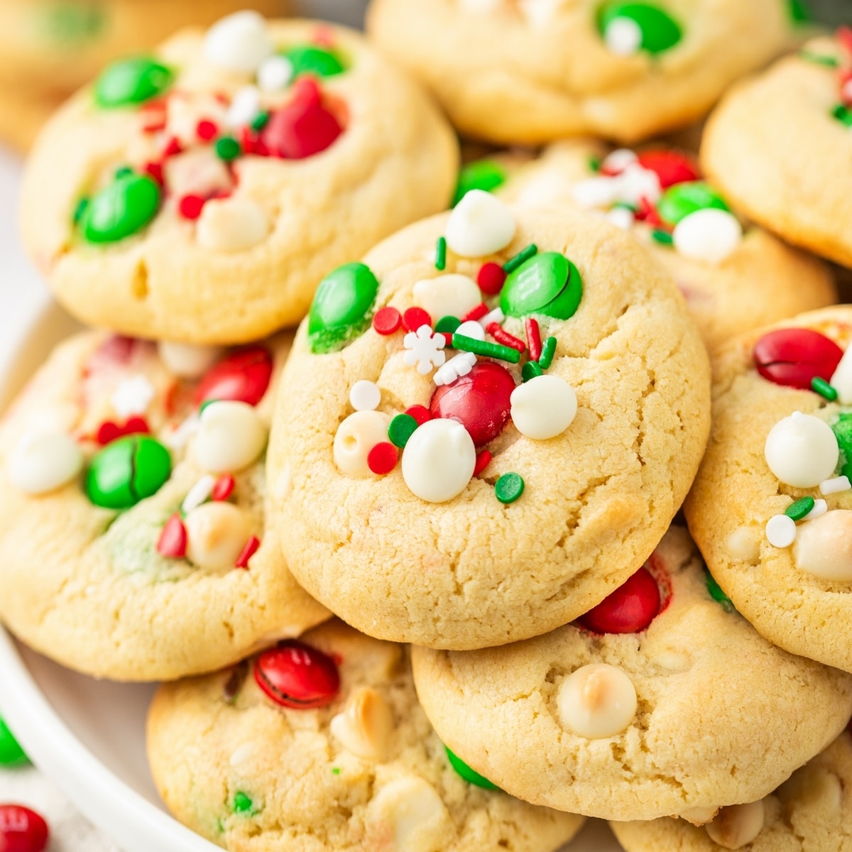 M&M Christmas Cookies Recipe