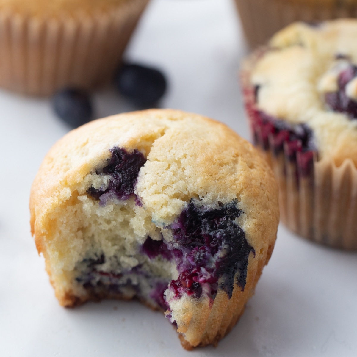 Sour Cream Blueberry Muffins