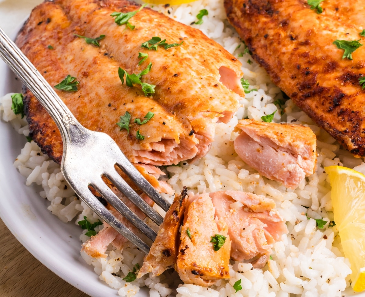 flaked air fryer frozen salmon