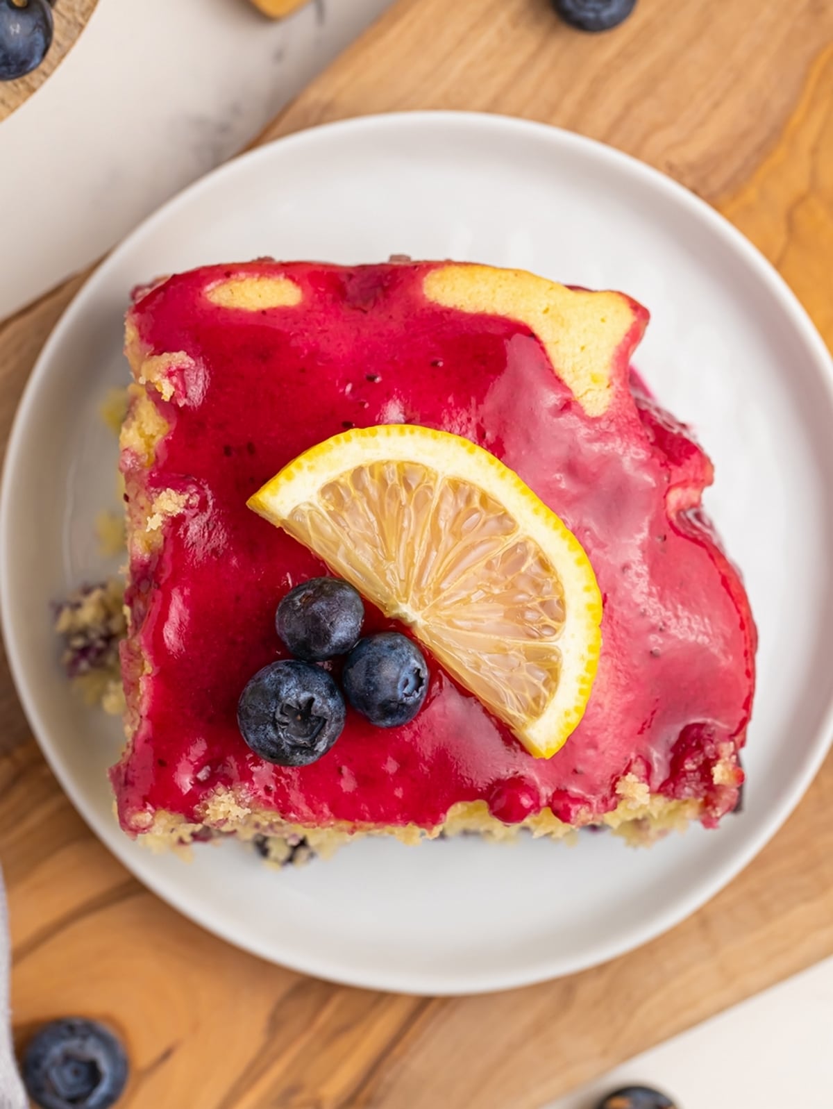 Blueberry lemon sheet cake 