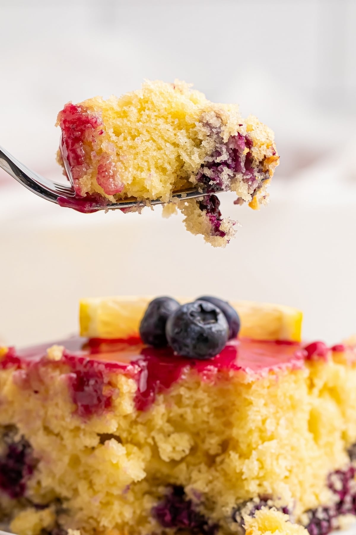 lemon blueberry glazed sheet cake 9 x 13