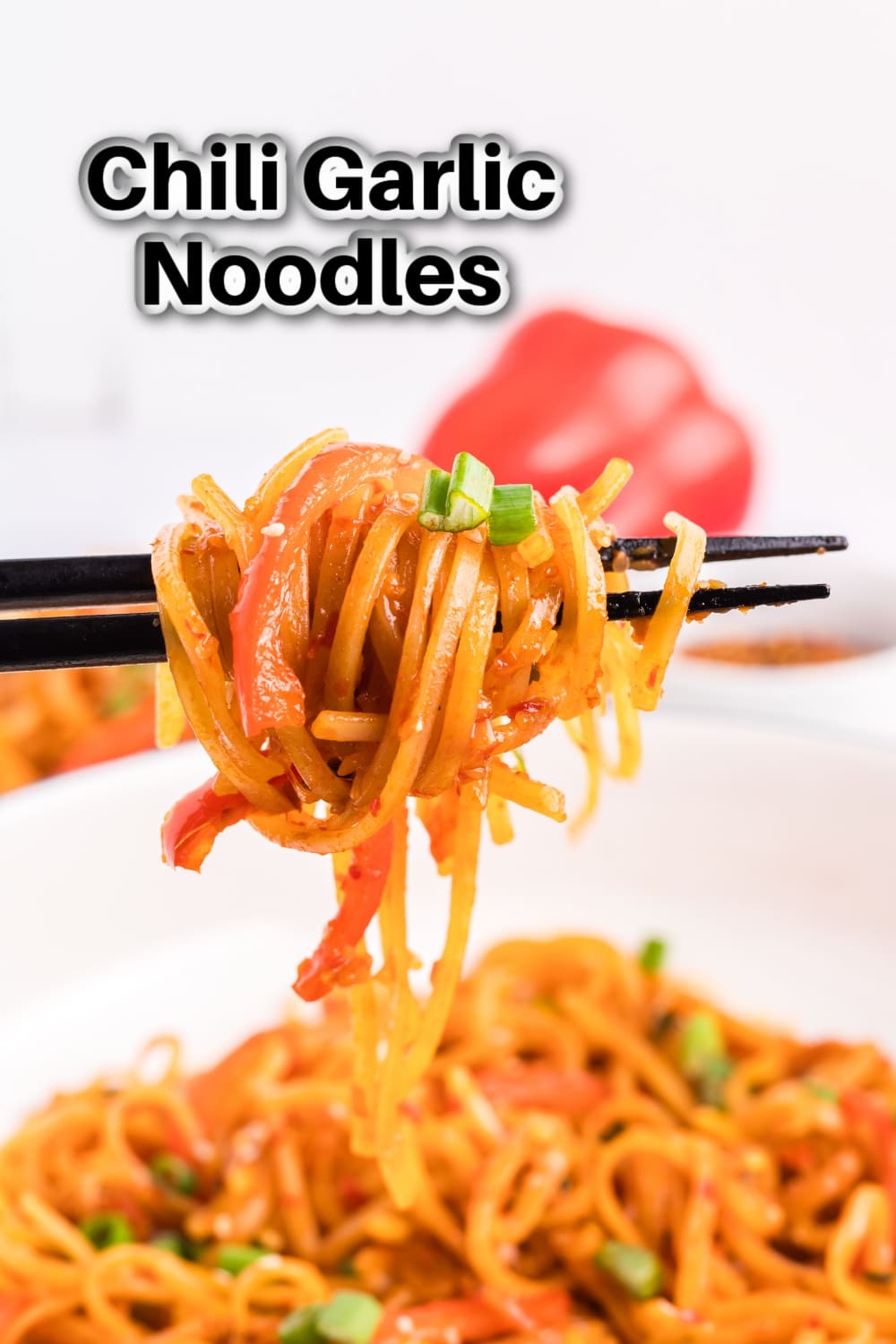 Chili garlic noodles, a quick and delicious side dish recipe tossed in a spicy-fragrant chili garlic sauce. Perfect for a busy weeknight and packed with so much flavor. I love making this noodle dish. via @cmpollak1
