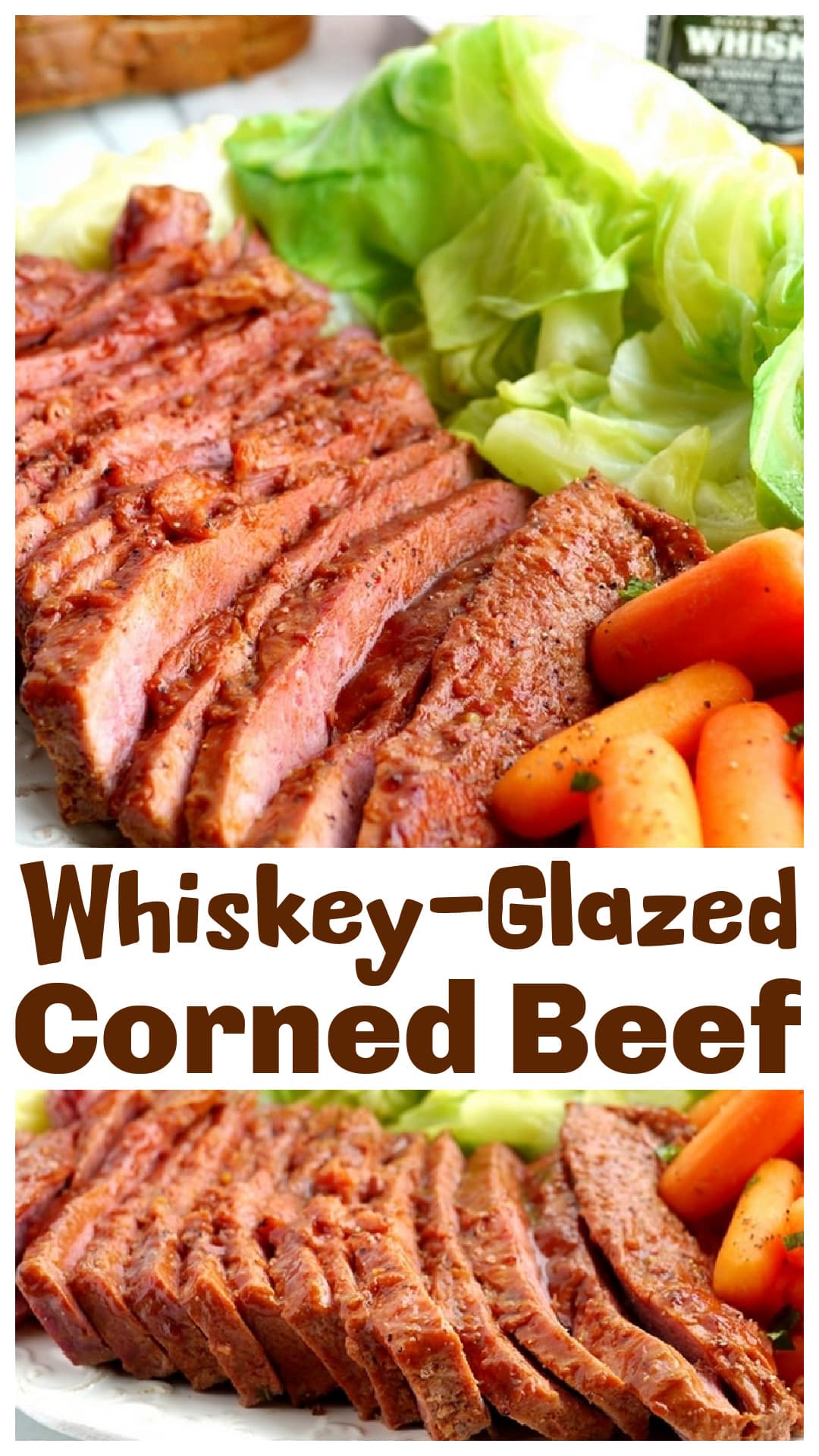 This whiskey-glazed corned beef is slow-simmered until tender, then roasted with a rich glaze made from whiskey, brown sugar, soy sauce, and vinegar. The caramelized finish adds bold flavor, making it a great choice for St. Patrick’s Day, holiday dinners, or sandwiches the next day. Simple to prepare with a mix of sweet, savory, and tangy flavors, this recipe is a delicious way to enjoy classic corned beef with a twist. via @cmpollak1