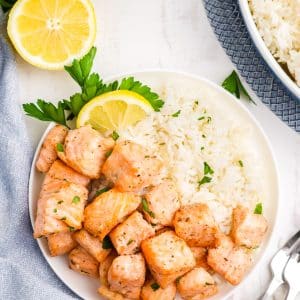 air fryer salmon bites