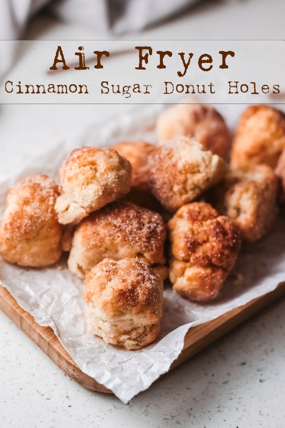 These air fryer cinnamon sugar donut holes are my quick and easy solution for satisfying donut cravings. This lightened-up version of classic cinnamon sugar donuts means I don't miss a thing when I pop a few of these in my mouth. They're just as good, if not better, than anything I'd get at a donut shop. via @cmpollak1