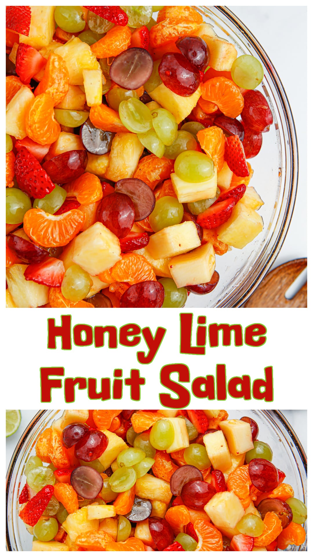 My Honey Lime Fruit Salad is packed with grapes, pineapple, strawberries, and clementines tossed in a simple honey-lime glaze. It’s fresh, easy to make, and great for brunch, picnics, or beach days. The fruit stays juicy without getting soggy, and the citrus dressing brings it all together with just the right balance of sweet and tart. Perfect for prepping ahead or serving a crowd. via @cmpollak1