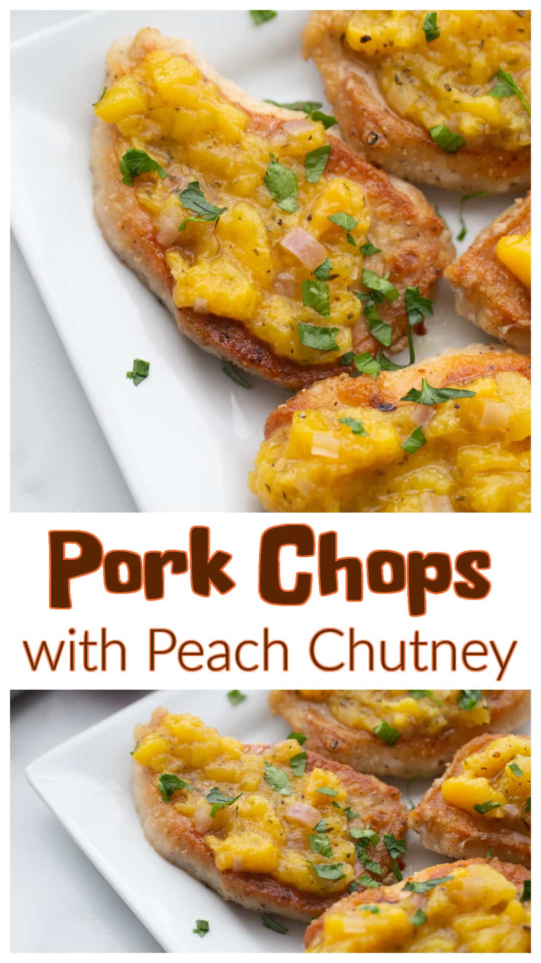 This peach chutney pork chops recipe is a weeknight keeper. Juicy, pan-seared pork chops topped with an easy homemade peach chutney made from fresh peaches, ginger, and shallots. If you’re looking for pork chops with peach chutney, a peach chutney for pork that isn’t too sweet, or a pork chops recipe with chutney that feels a little different, this one checks every box. The flour dredge gives the pork a crispy edge that holds up under all that flavor. via @cmpollak1