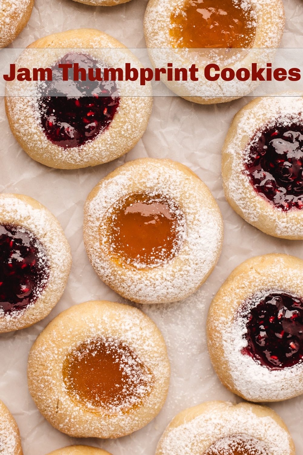 I love filling my jam thumbprint cookies with sweet summer jams I've picked up at the farmer's market, just as much as I love them during the holidays filled with rich, festive jams. Each season brings its own unique flavors that make these cookies perfect to make year round. via @cmpollak1