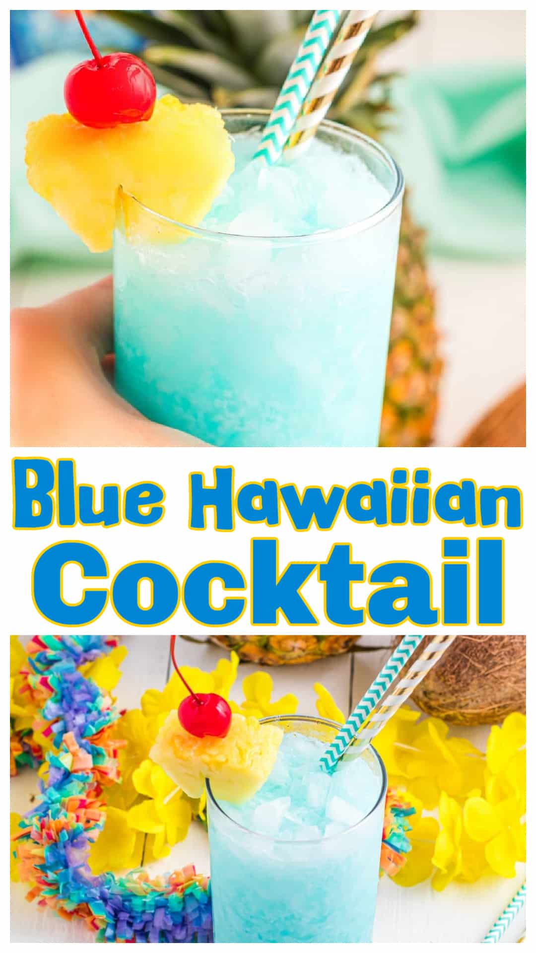 This Blue Hawaiian cocktail tastes like a vacation in a glass. Pineapple juice, cream of coconut, rum, and bright blue curaçao make it bold, tropical, and unforgettable. It’s easy to shake up at home, yet it looks like something you’d order at a tiki bar. Garnish with pineapple, cherries, and even an umbrella if you’re feeling festive. The perfect party drink for anyone who loves pineapple and coconut flavors with a little extra flair. via @cmpollak1