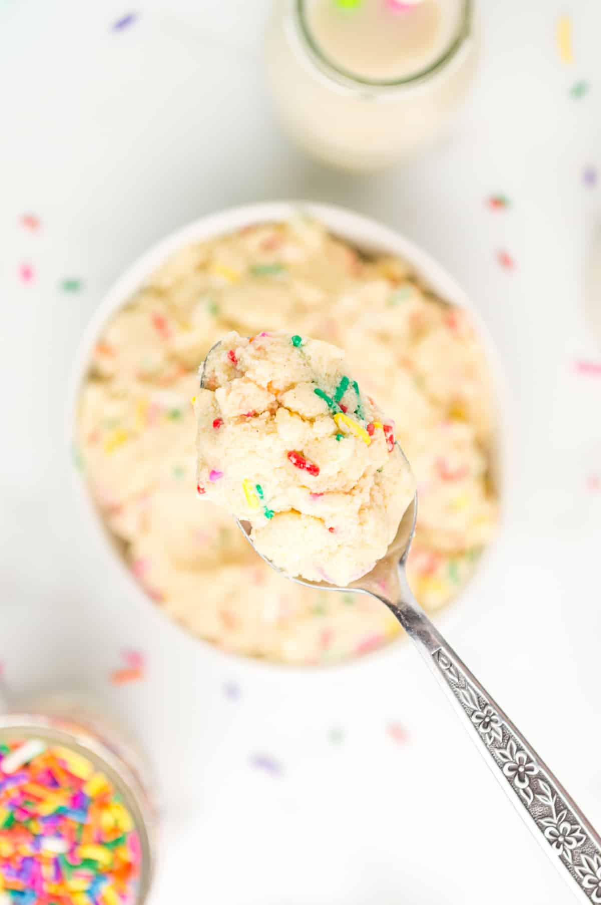 Edible Sugar Cookie Dough A serving of edible sugar cookie dough