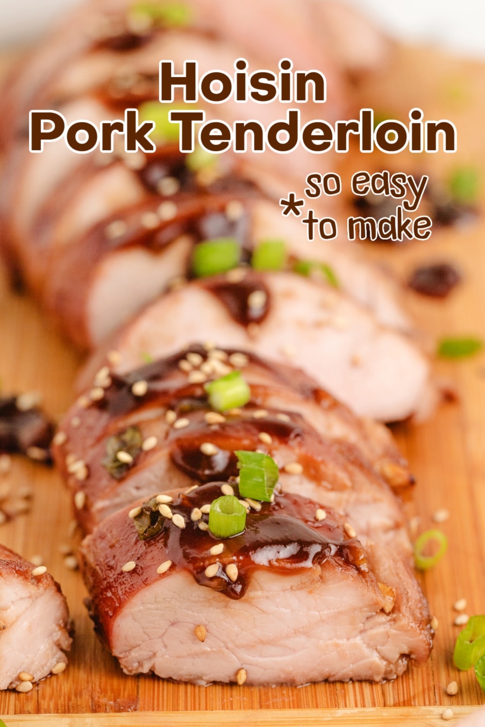 This Hoisin Pork Tenderloin is tender, juicy, and packed with a sweet and savory kick, perfectly balanced and full of flavor. via @cmpollak1