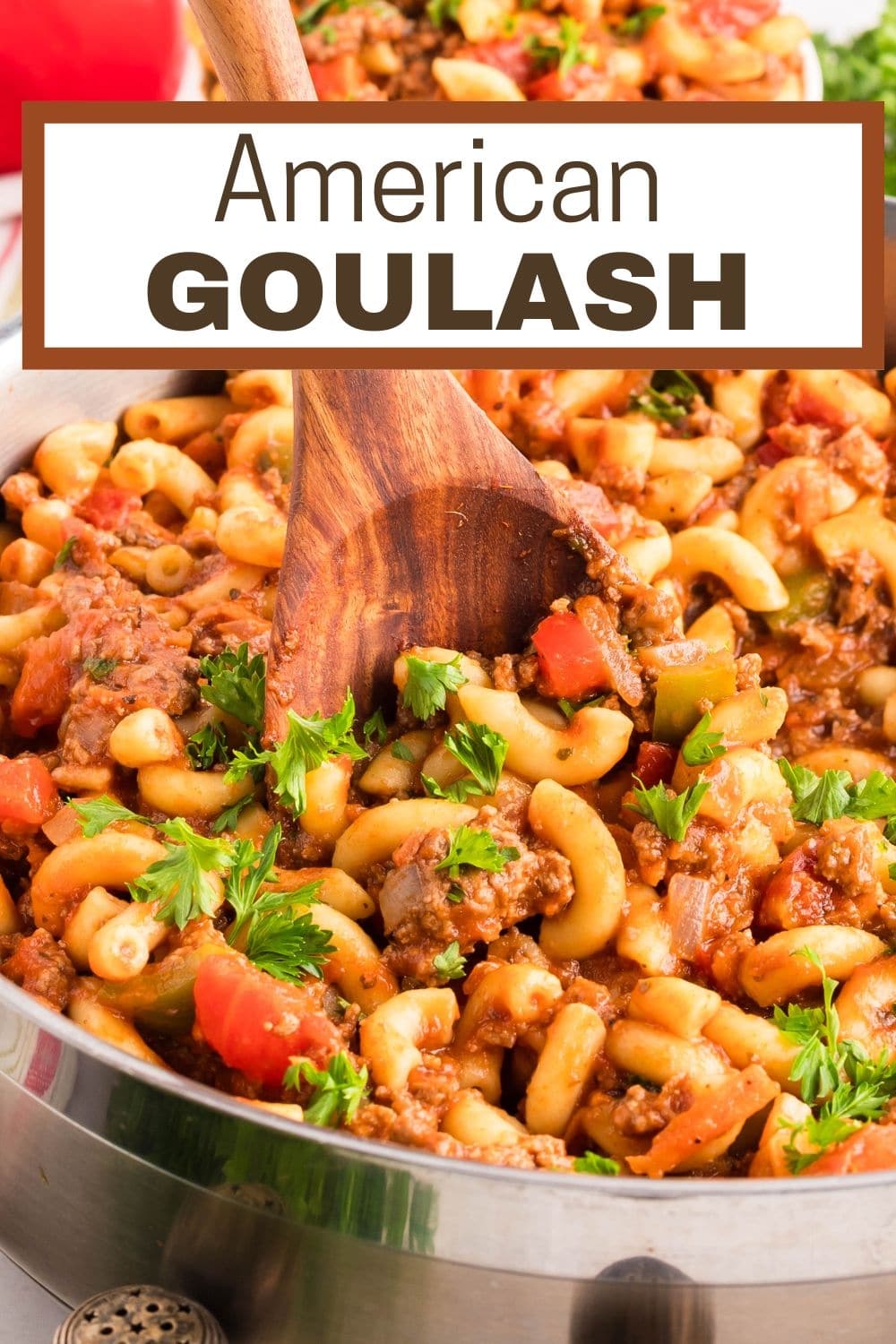 This American goulash brings together tender pasta, hearty ground beef, and a rich tomato sauce for a dish that's as comforting as it is easy to make. Simple and affordable, it's perfect for a satisfying meal any day of the week. via @cmpollak1