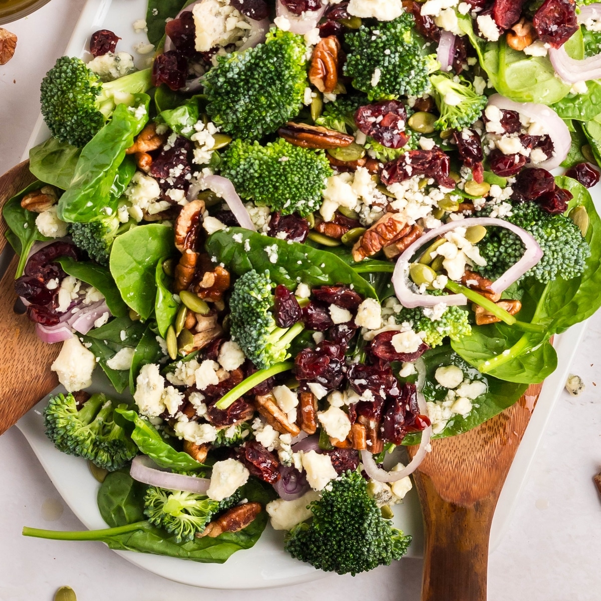 spinach salad with Dijon vinaigrette
