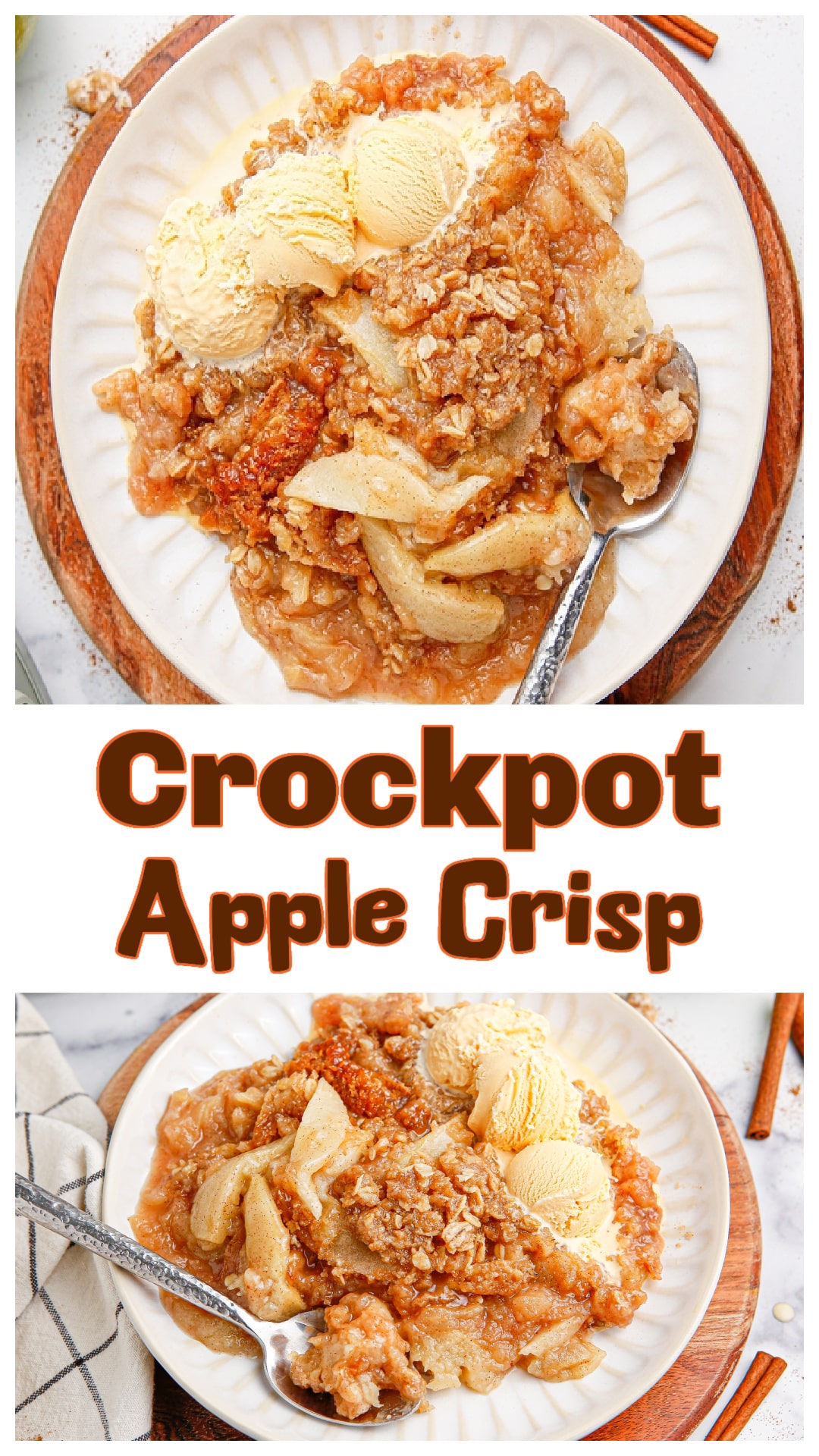 You don't have to give up apple crisp just because the oven is busy. This crockpot apple crisp is made with fresh Granny Smith apples and a buttery oat topping that stays crisp thanks to one simple trick that keeps condensation from dripping back onto it. It's the dessert I make when the grill, the oven, or the rest of dinner already has my attention, and it stays warm until everyone is ready for dessert. via @cmpollak1