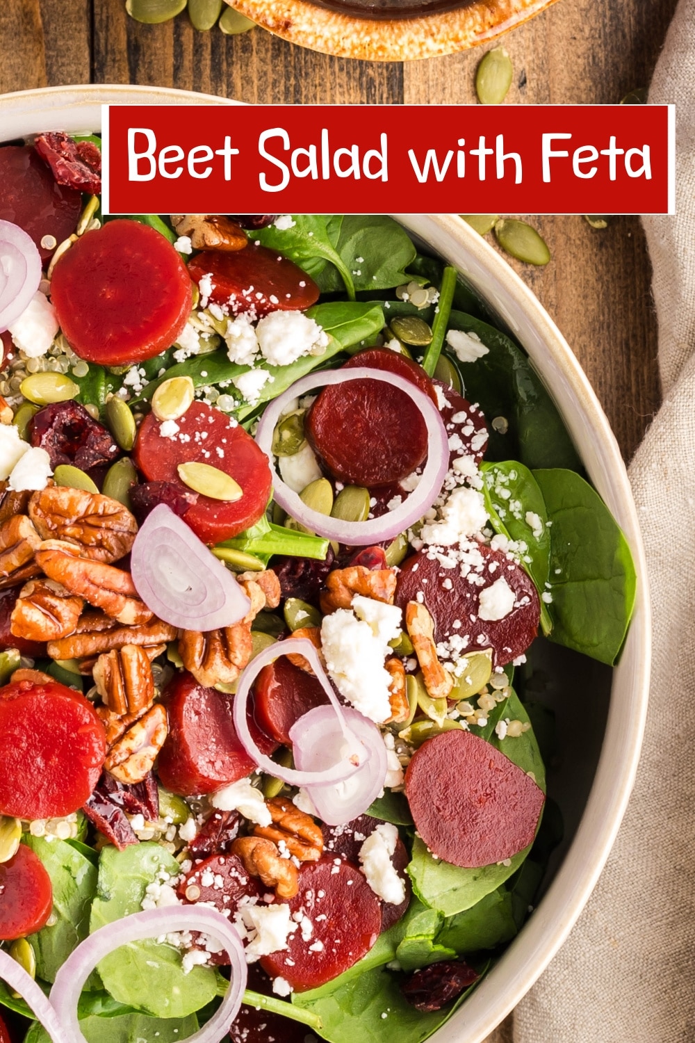 This beet salad with feta is vibrant, nutrient-packed, and full of earthy beets, creamy feta, and a refreshing honey-mint dressing. Perfect as a light main or side dish, and elegant enough for the holiday table. via @cmpollak1