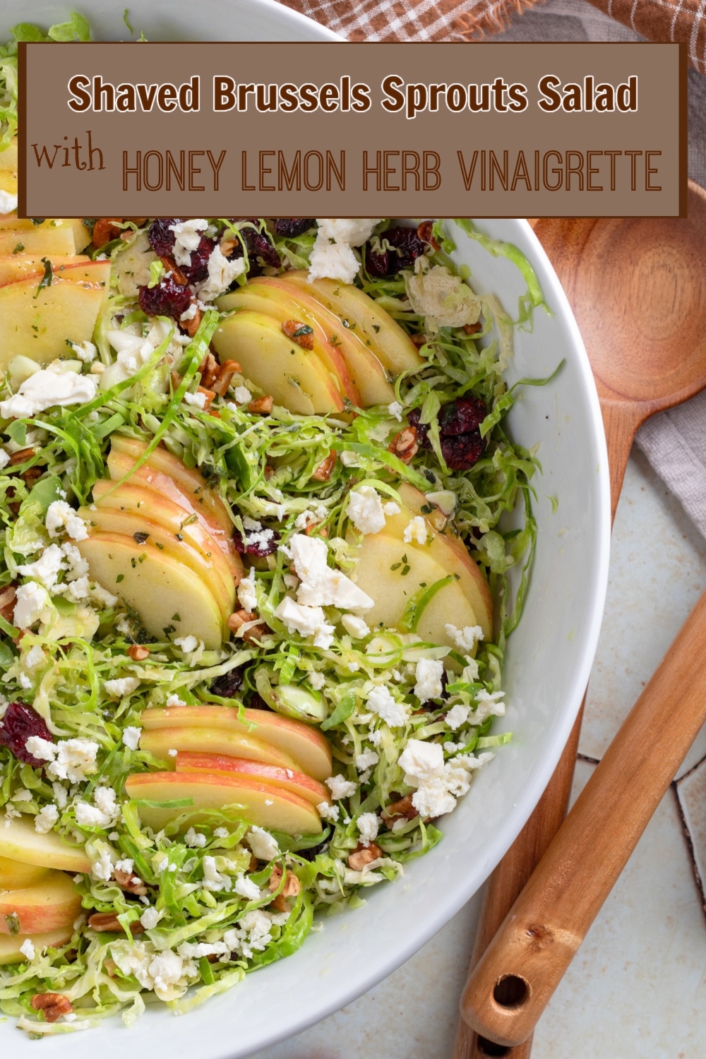 This shaved Brussels sprouts salad is a vibrant mix of sweet, nutty, and savory flavors, balanced with a tangy honey vinaigrette that brings it all together—perfect for any occasion. via @cmpollak1