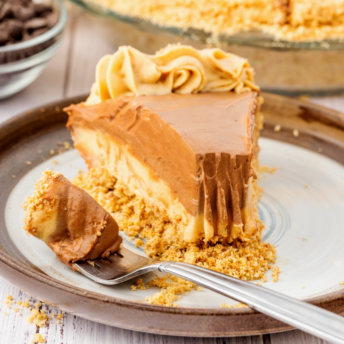 Peanut Butter Chocolate Cream Pie (Costco Copycat)