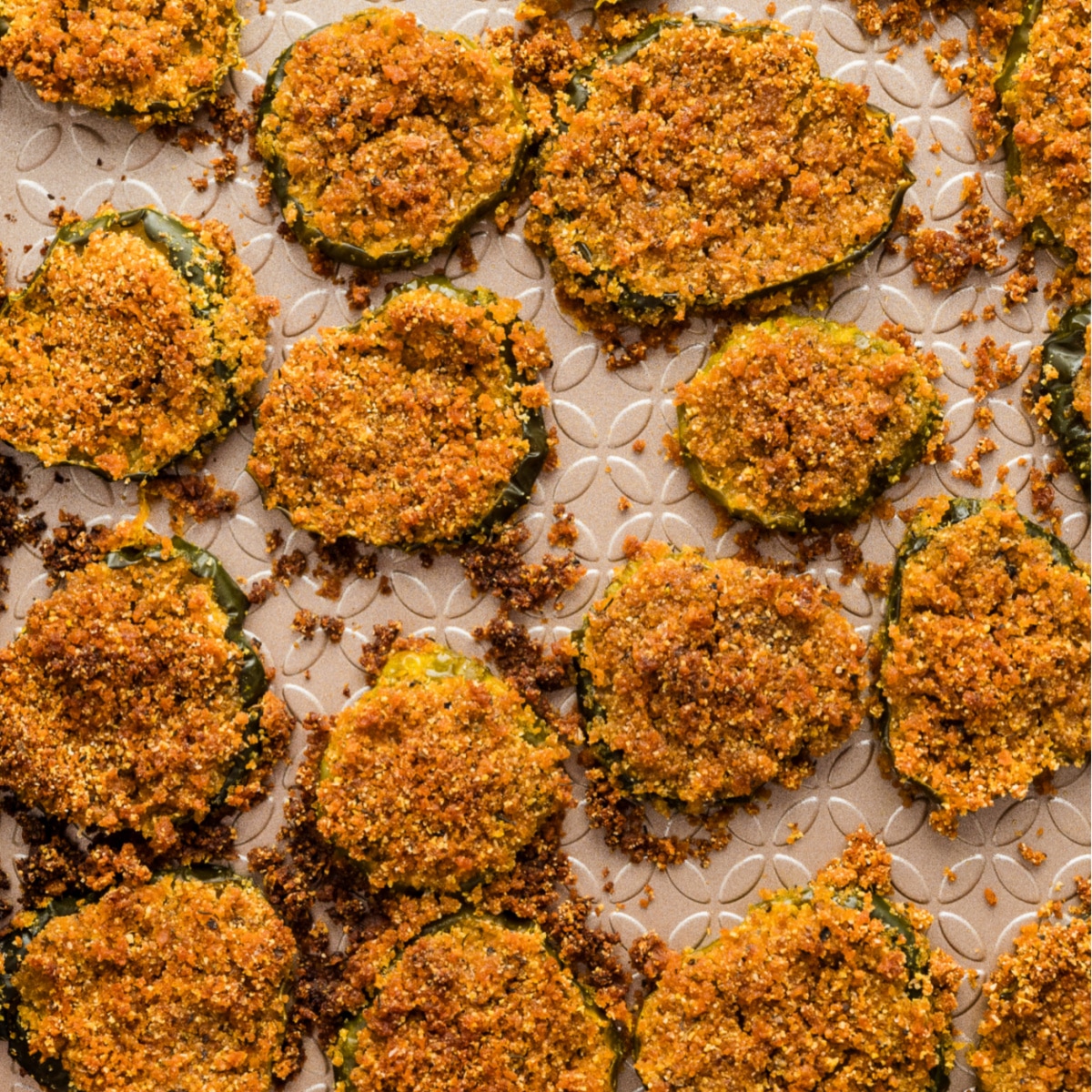 Oven Fried Dill Pickles