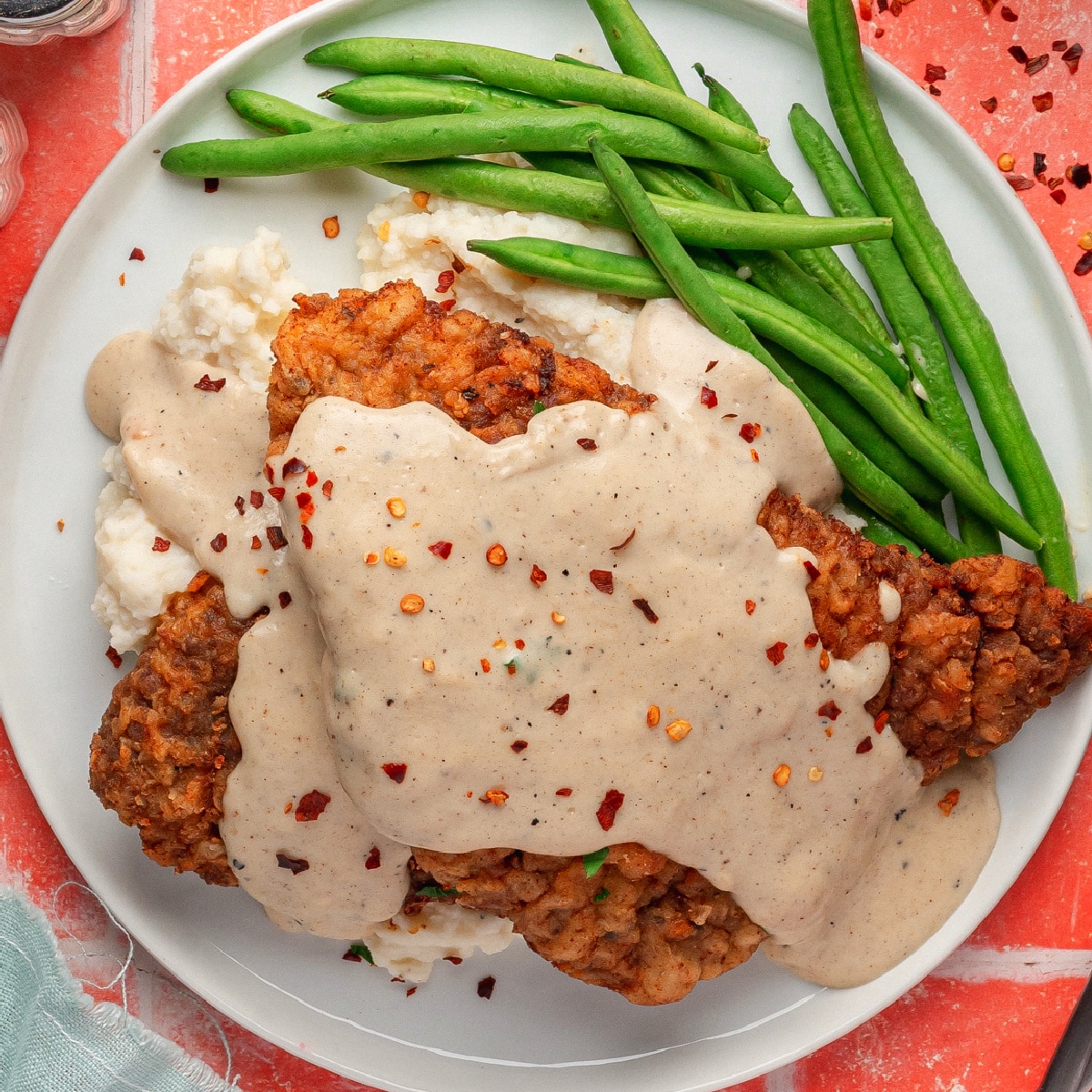 Chicken Fried Steak with White Gravy