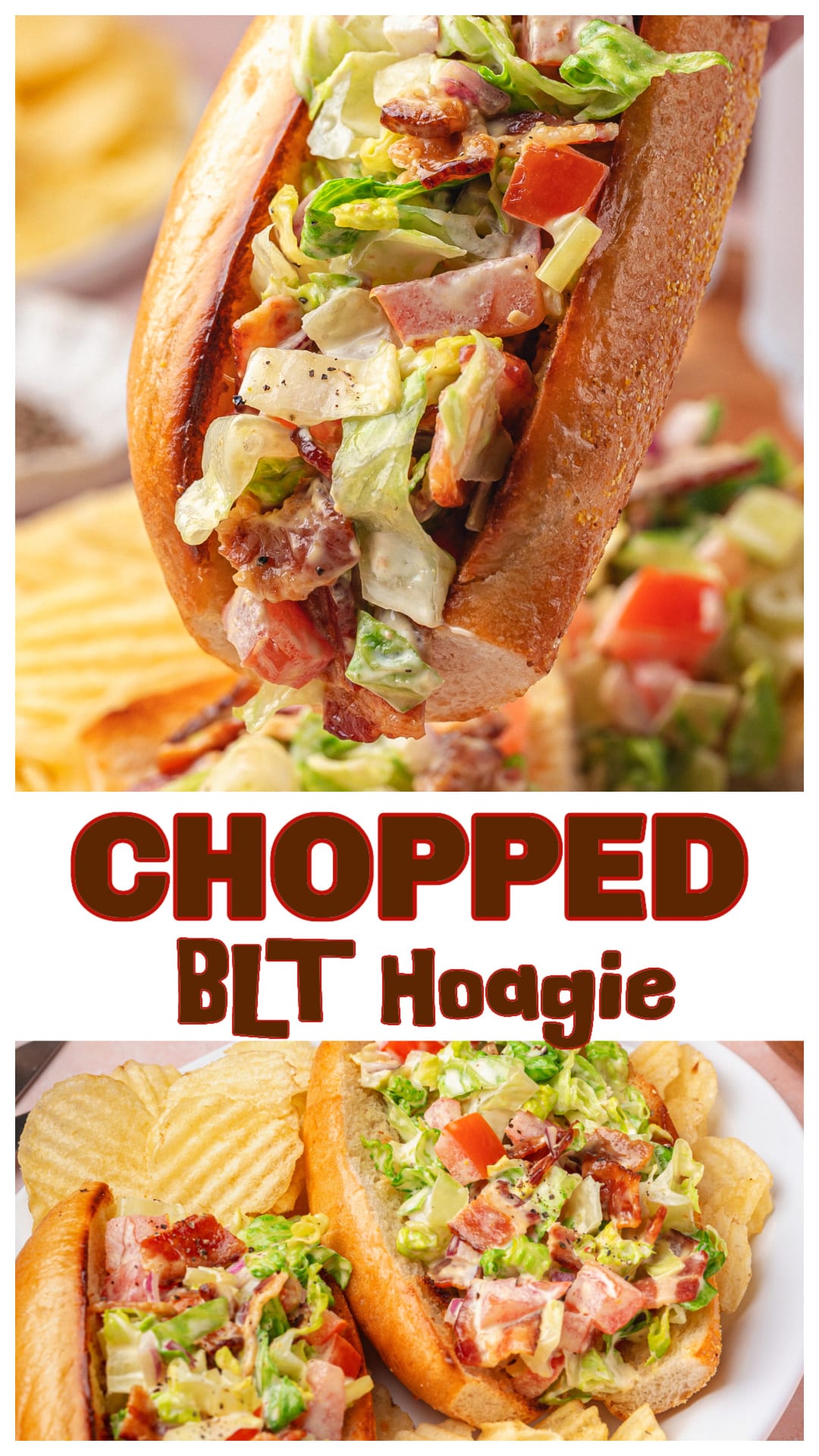 This chopped BLT hoagie is everything you love about a classic bacon, lettuce, and tomato sandwich—but chopped, creamy, and packed into a toasted hoagie roll. No sliding layers, no mess—just flavor in every bite. Easy to make, perfect for lunch, meal prep, or even party-sized sliders. If you like creamy sandwich fillings, this one’s going straight into the rotation. via @cmpollak1