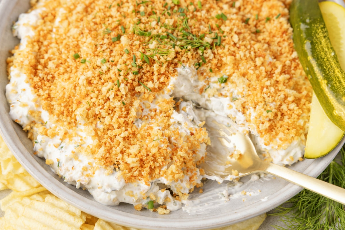 Fried Dill Pickle Dip
