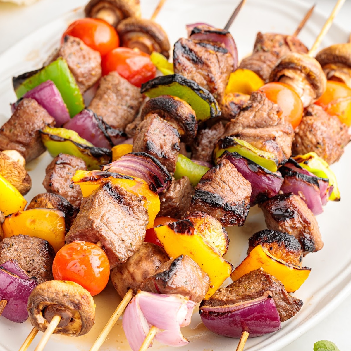 Marinated Tri-Tip Kabobs with Garlicky Yogurt Sauce