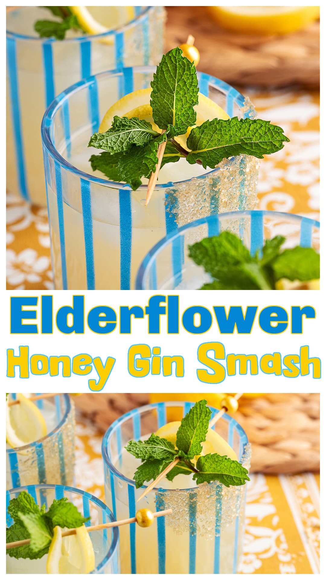 This elderflower honey gin smash is crisp, citrusy, and built for warm days. Fresh lemon juice, muddled mint, and a touch of floral liqueur give it just enough attitude to make it more than your average gin drink. Shake one up, add a sugared rim if you feel like showing off, or batch it for the kind of weekend that deserves a pitcher. via @cmpollak1