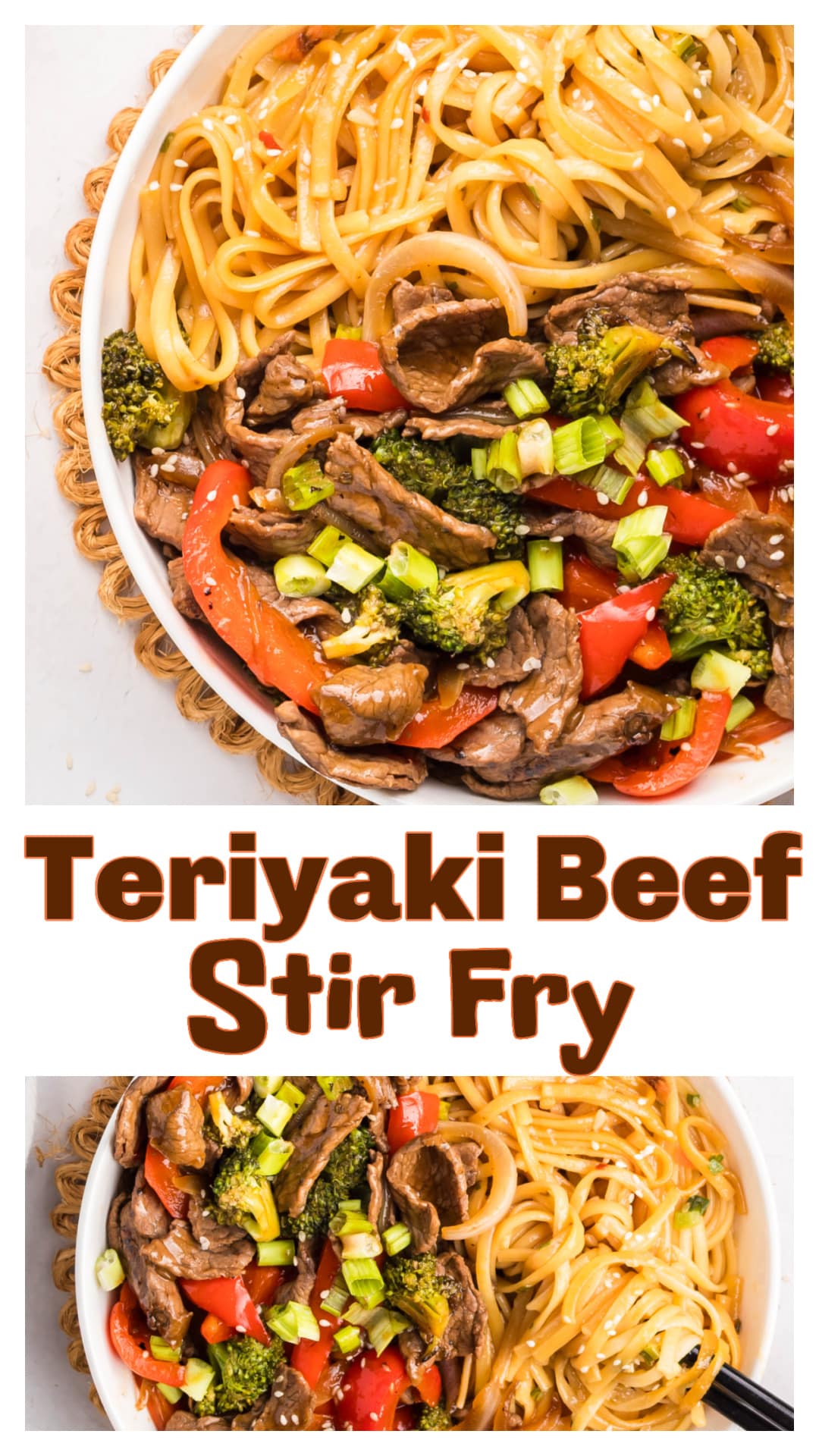 This beef teriyaki stir fry has been in my weeknight lineup for years. Tender beef, broccoli, and peppers tossed in a glossy teriyaki sauce and served over noodles or rice. It’s one of those dinners that doesn't take much to get on the table. No wok required, just a skillet and whatever veggies are in the fridge. Have it ready for busy nights when you don’t want to think about what to make for dinner. It's also a very kid-friendly recipe. via @cmpollak1