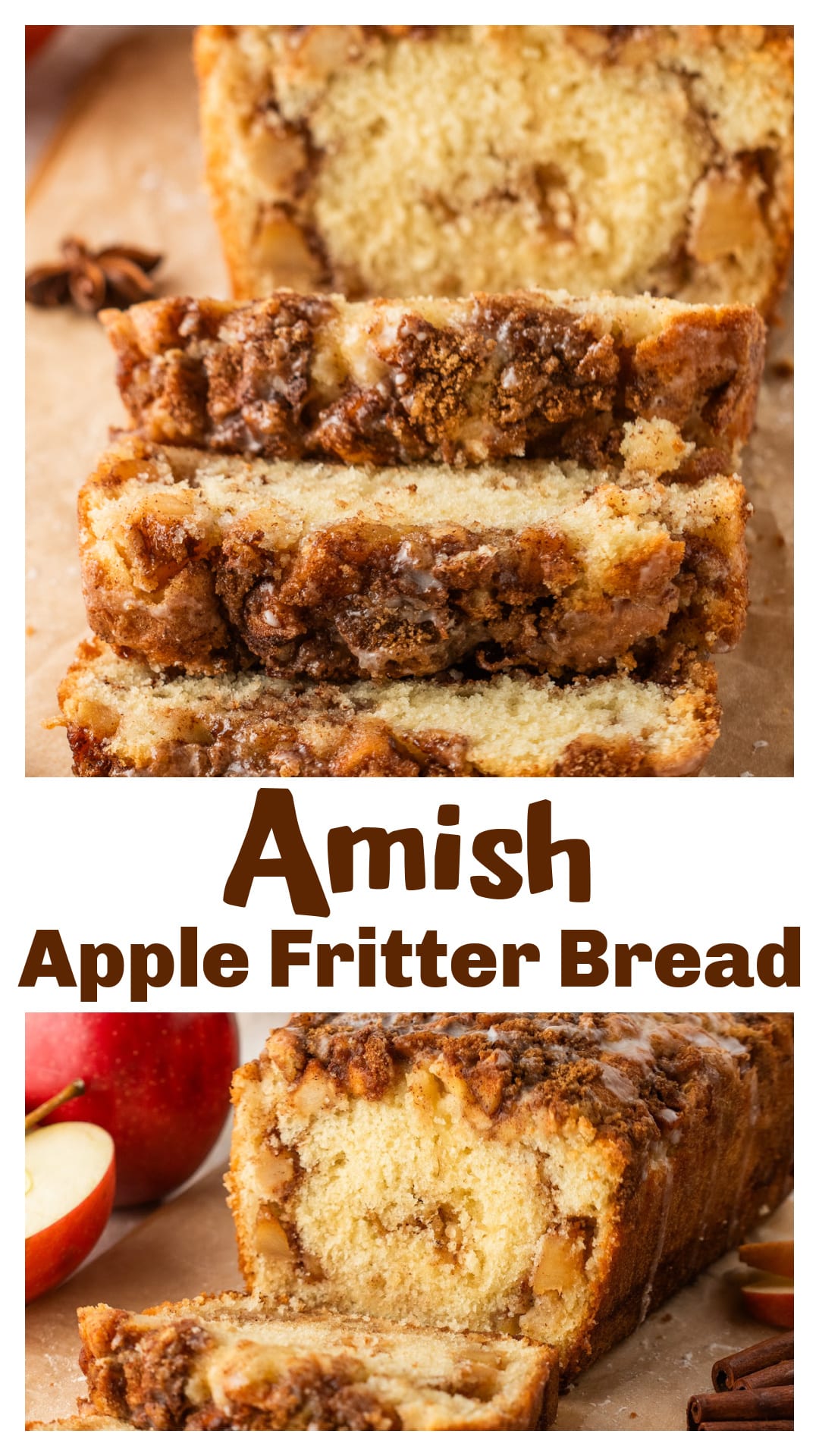 Bake this Amish apple fritter bread and bring the flavors of fall right into your kitchen. Soft apples, a cinnamon swirl, and sweet glaze give it that classic apple fritter taste in loaf form. Perfect if you’re craving old-fashioned apple bread, something easy for brunch, or a cozy dessert with coffee. Try this apple fritter loaf when you want cinnamon apple bread that feels homemade without the fryer. via @cmpollak1