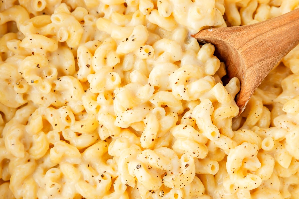 Easy stovetop cottage cheese mac and cheese. Easy stovetop mac and cheese made with cottage cheese and sharp cheddar.