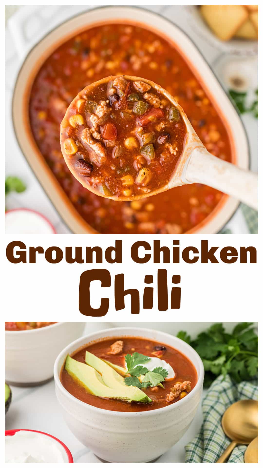 Ground chicken chili made with pantry staples like crushed tomatoes, black beans, and fire-roasted corn. This easy one pot recipe has hearty flavor without long simmer times. Perfect for weeknight dinners, meal prep, or a simple comfort food bowl. A flavorful chicken chili that’s quick, reliable, and totally delicous. via @cmpollak1