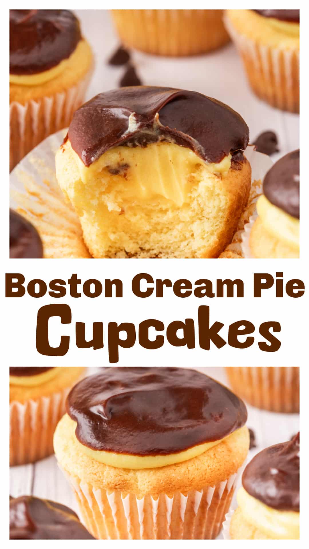Boston Cream Pie Cupcakes are soft vanilla cake filled with creamy pudding and topped with glossy chocolate ganache. A handheld take on the classic Boston Cream Pie that chills in the fridge and sets with that perfect diner-style gloss. Instant pudding keeps the filling firm, and the ganache turns these into a small-batch, make-ahead dessert that feels impressive without the effort. via @cmpollak1
