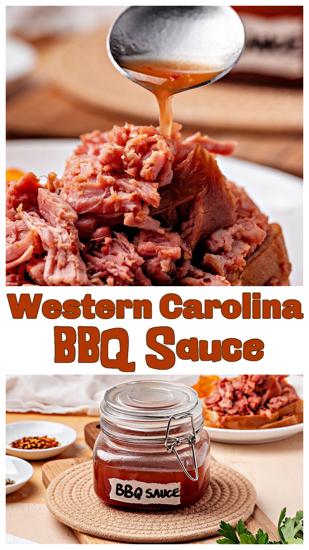 My Western Carolina BBQ Sauce keeps vinegar front and center with just enough ketchup to give it that Lexington-style balance. This thin, tangy Carolina “mop” sauce seeps into the meat instead of sitting on top, adding flavor to every bite. Perfect for pulled pork, ribs, smoked chicken, or anything off the grill. Easy to make, keeps for weeks, and gets better every day it rests. via @cmpollak1