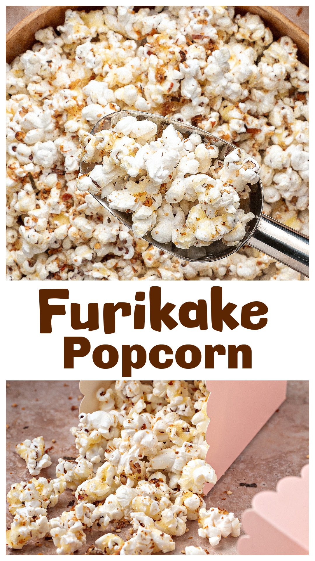 Sweet and Spicy Furikake Popcorn is my go-to holiday snack mix, warm, crisp, sweet, salty, a little spicy, and coated with furikake for that perfect umami crunch. It starts with air-popped popcorn, melts into a sugar-ghee syrup, and finishes with sesame and seaweed that grab every piece. Easy for gifting, perfect for parties, and impossible to stop eating. Learn how to make this sweet and spicy furikake popcorn at home with simple steps and pantry ingredients. via @cmpollak1
