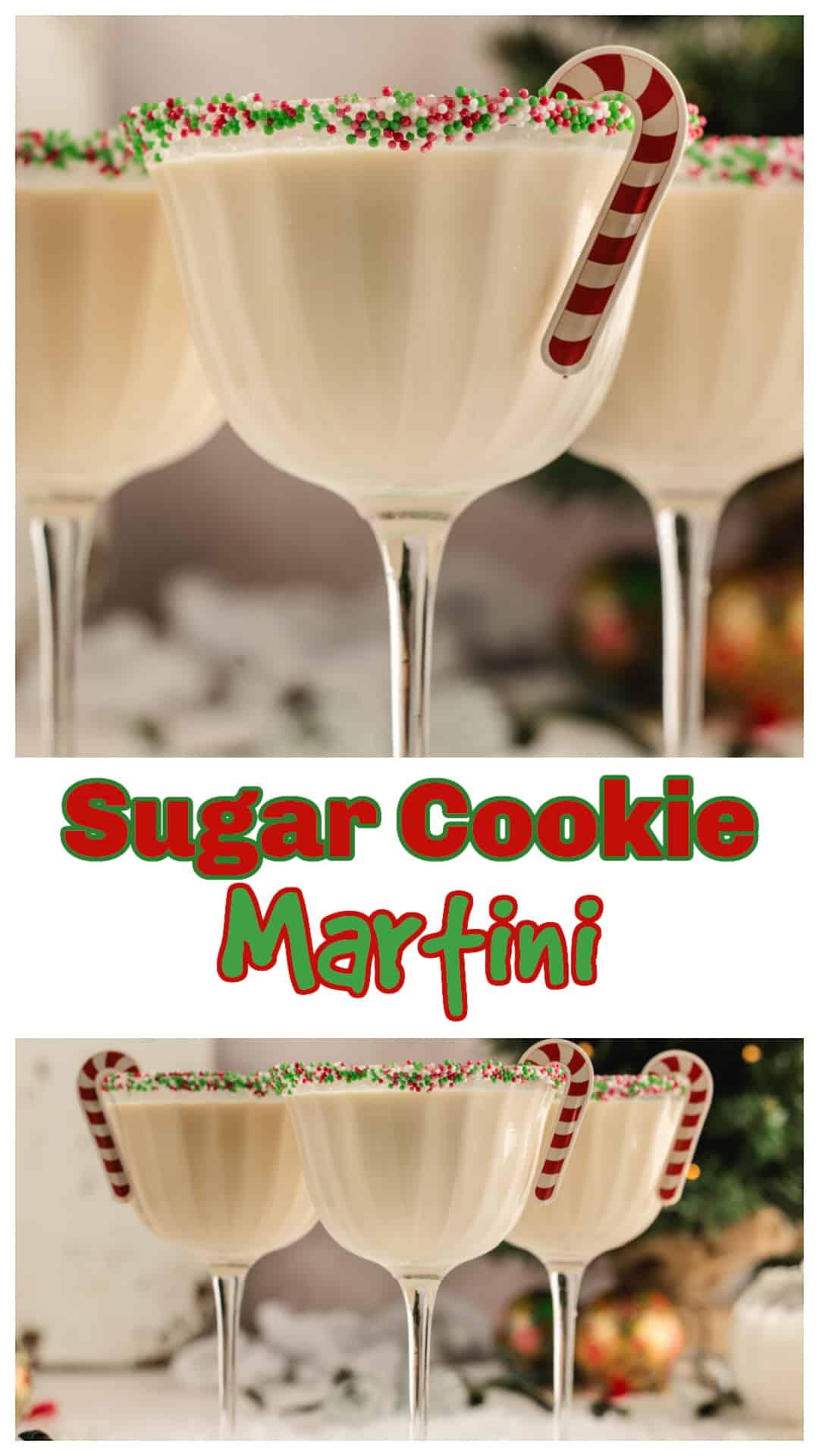 This Sugar Cookie Martini tastes like a holiday dessert in a glass. Vanilla vodka, Irish cream, and amaretto create the sugar cookie flavor while heavy cream makes it velvety and festive. The sprinkle rim turns it into a party drink everyone loves. Perfect for Christmas cocktails, holiday parties, New Year’s Eve, or any night that needs something sweet and glamorous. Easy to make and even easier to sip. via @cmpollak1