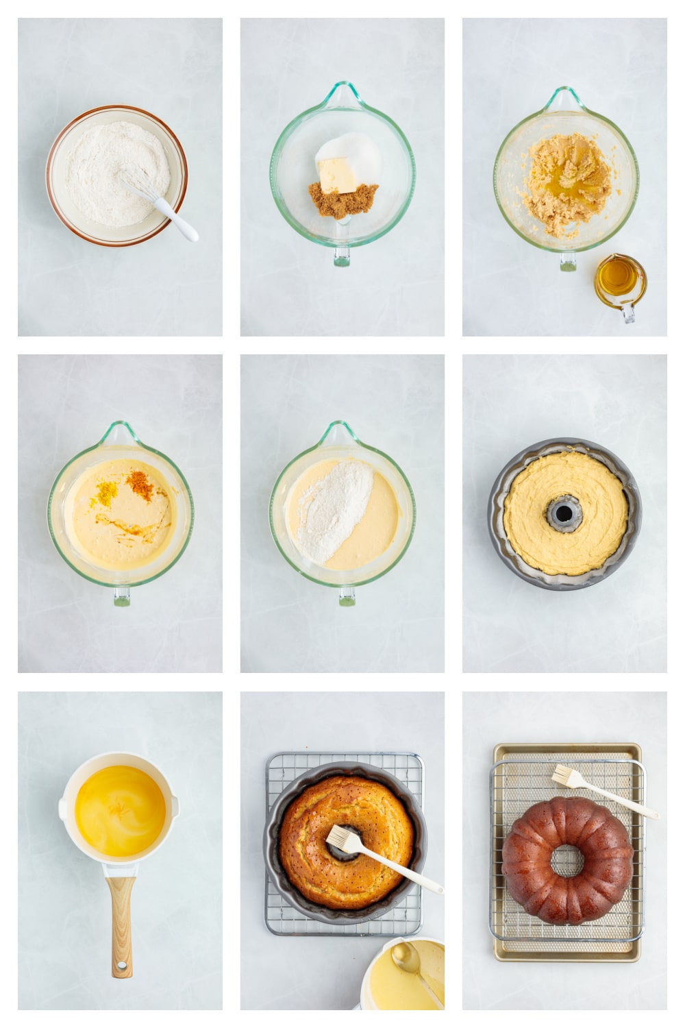 Almond citrus olive oil Bundt cake process Italian Hangover Cake baked in a Bundt pan, deeply golden with a crisp exterior and tender citrus-scented crumb.