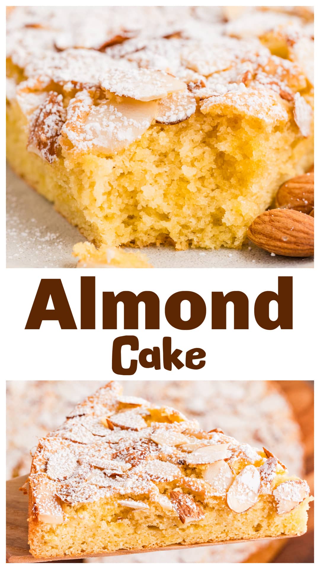 This light and tender almond cake is made with almond flour and whipped egg whites for an airy texture and rich almond flavor. A simple 9-inch cake topped with sliced almonds and powdered sugar. Naturally gluten free and perfect for coffee, brunch, or an easy dessert. Includes step-by-step instructions, storage tips, and baking guidance for consistent results. via @cmpollak1