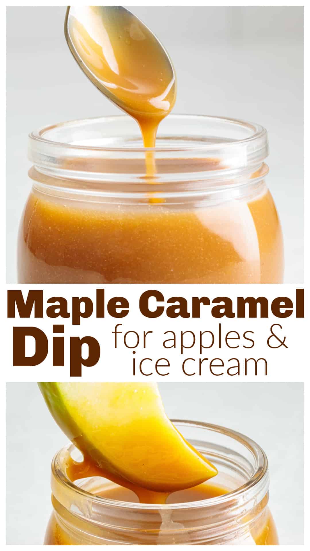 Maple Caramel Dip is an easy 10-minute stovetop recipe made for apple season. Pure maple syrup gives the caramel lots of maple flavor without requiring the traditional caramel-making process, so there’s no candy thermometer or waiting for sugar to reach the right amber color. Serve it warm with crisp apple slices, spoon it over vanilla ice cream, or use it as a dipping sauce for fall desserts. It thickens as it cools and can be made ahead and reheated when you’re ready to serve. via @cmpollak1