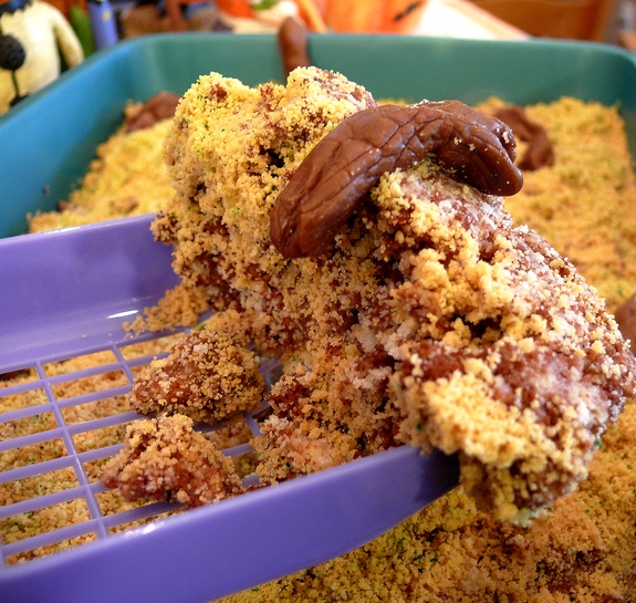 kitty litter cake