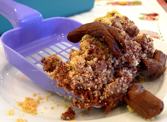 pooper scooper for kitty litter cake