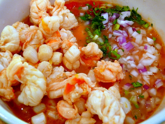 quick shrimp ceviche